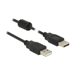 DELOCK Kabel USB 2.0 Typ-A Stecker to USB 2.0 Typ-A Stecker 0.5 m schwarz — Buy in Cyprus with Fast Delivery