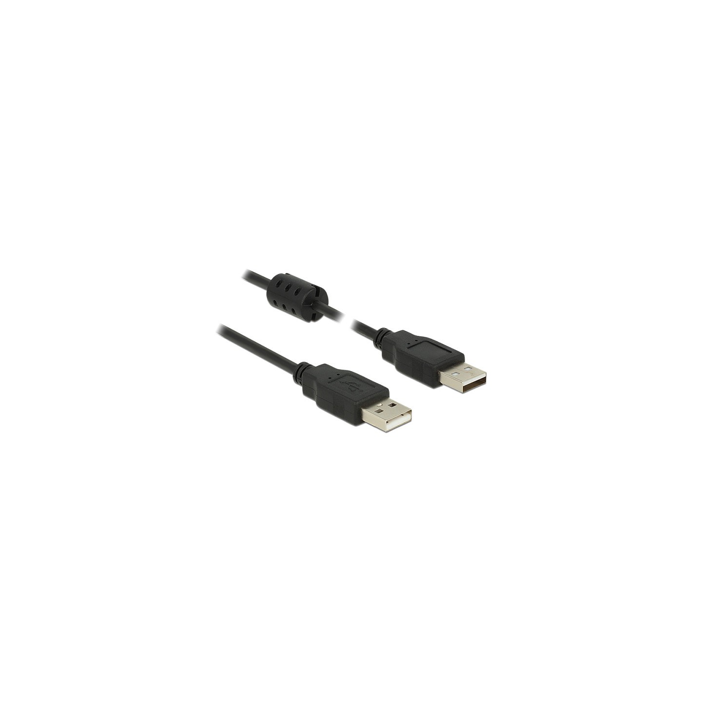 DELOCK Kabel USB 2.0 Typ-A Stecker to USB 2.0 Typ-A Stecker 0.5 m schwarz — Buy in Cyprus with Fast Delivery