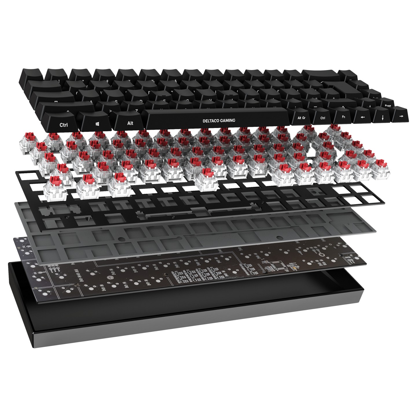 Deltaco DK440R Gaming Tastatur kabellos. Schwarz — Buy in Cyprus with Fast Delivery