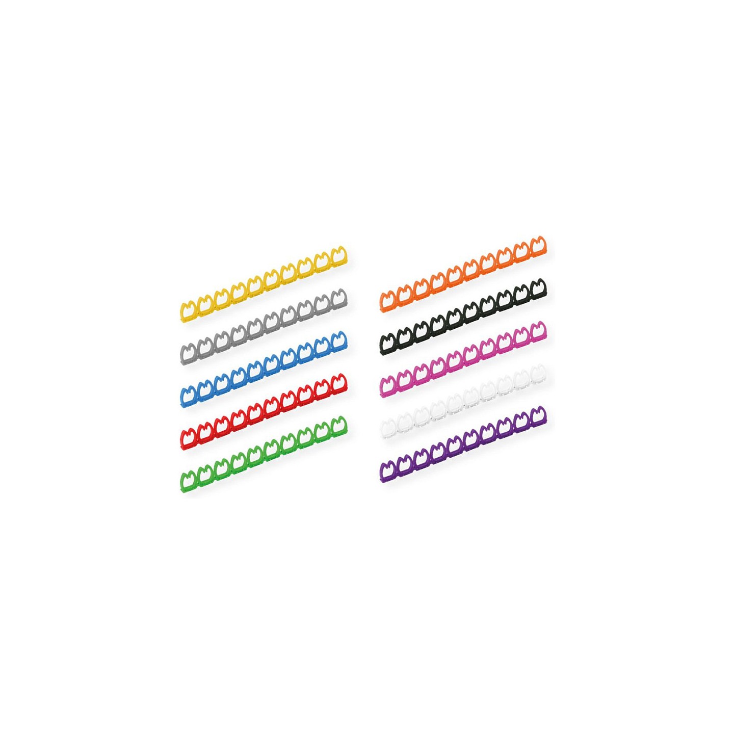 VALUE Kabelmarkierungsset fr Patchkabel. 5 - 6.5mm. 10 x 10 St.. mehrfarbig — Buy in Cyprus with Fast Delivery