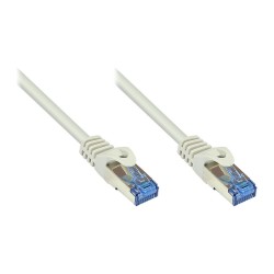 GoodConnections Patchkabel mit Rastnasenschutz. Cat. 6A. S FTP. PiMF. halogenfrei. 500MHz. grau. 20m.