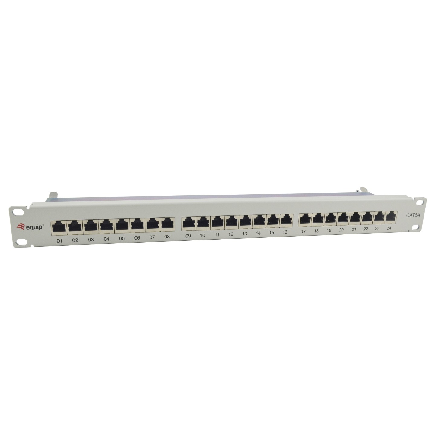 Equip Patchpanel 24x RJ45 Cat6A 19' FTP 1HE ISO IEC hellgrau — Buy in Cyprus with Fast Delivery