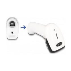 Barcode Scanner 1D und 2D für 2.4 GHz. Bluetooth oder USB - weiß — Buy in Cyprus with Fast Delivery