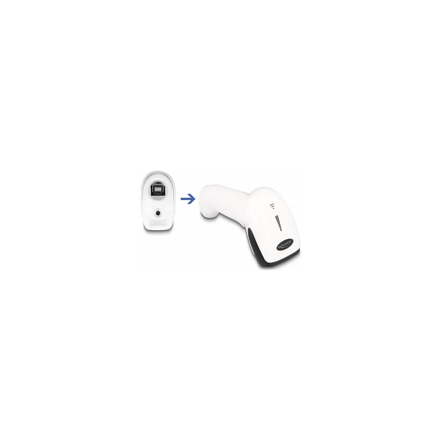 Barcode Scanner 1D und 2D für 2.4 GHz. Bluetooth oder USB - weiß — Buy in Cyprus with Fast Delivery