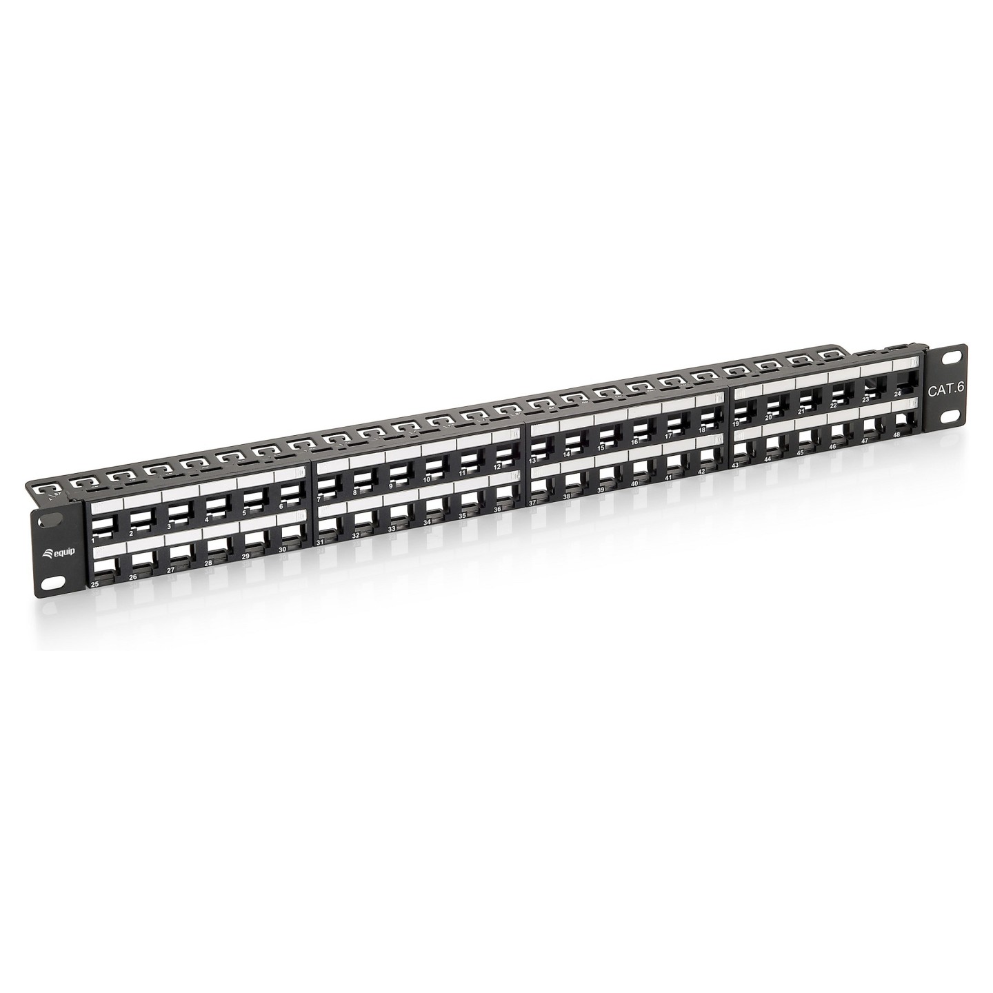 Equip Patchpanel 48x Cat6 19' UTP 1HE Keystone Montage sw — Buy in Cyprus with Fast Delivery