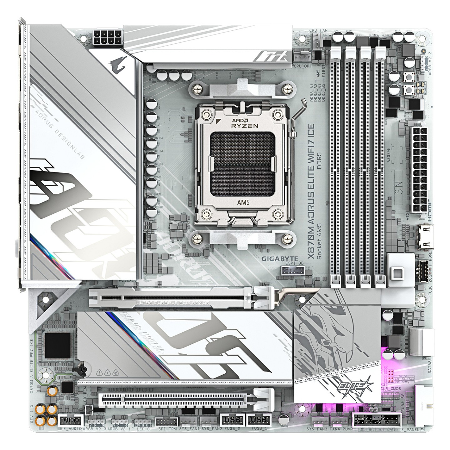 Gigabyte X870M A ELITE WF7 ICE (AM5) (D) — Buy in Cyprus with Fast Delivery