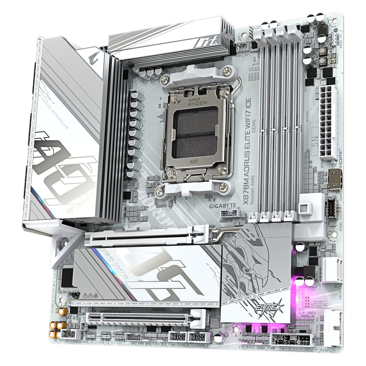Gigabyte X870M A ELITE WF7 ICE (AM5) (D) — Buy in Cyprus with Fast Delivery