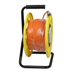 Synergy21 Kabeltrommel. CAT6A. 50m. CAT7A Rohkabel S-STP(S FTP). mit 2x Buchsen RJ45(CAT6A). LSZH.