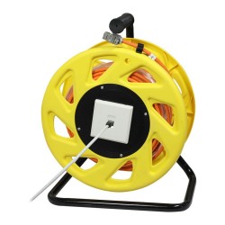 Synergy21 Kabeltrommel. CAT6A. 50m. CAT7A Rohkabel S-STP(S FTP). mit 2x Buchsen RJ45(CAT6A). LSZH.