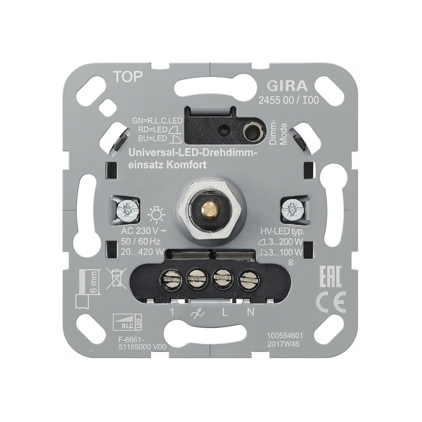 GIRA 245500 Uni-LED-Drehdimmeins. Komfort Einsatz — Buy in Cyprus with Fast Delivery