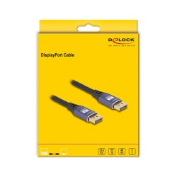 DELOCK DisplayPort Kabel 8K 60 Hz 5m flieder Metall — Buy in Cyprus with Fast Delivery