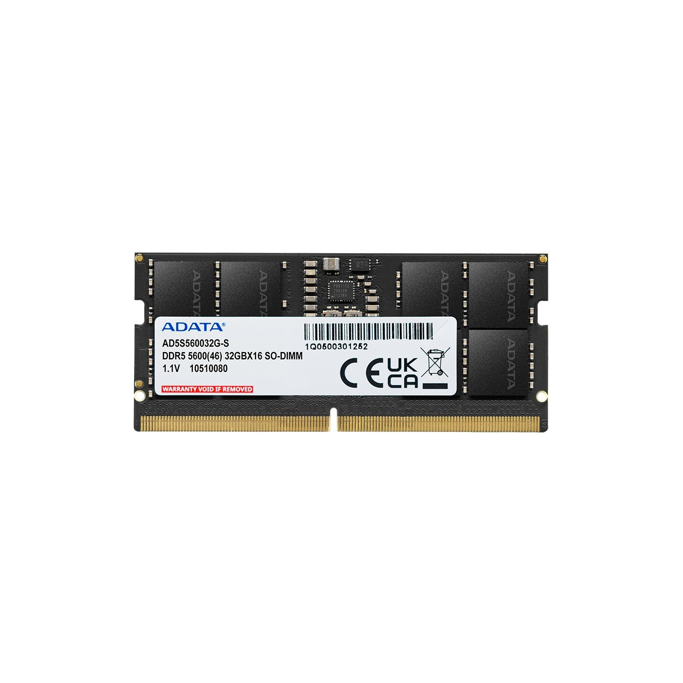 ADATA Premier SO-DIMM - AD5S560016G-S - Black, 16GB DDR5 5600MHz, 262-pin — Buy in Cyprus with Fast Delivery