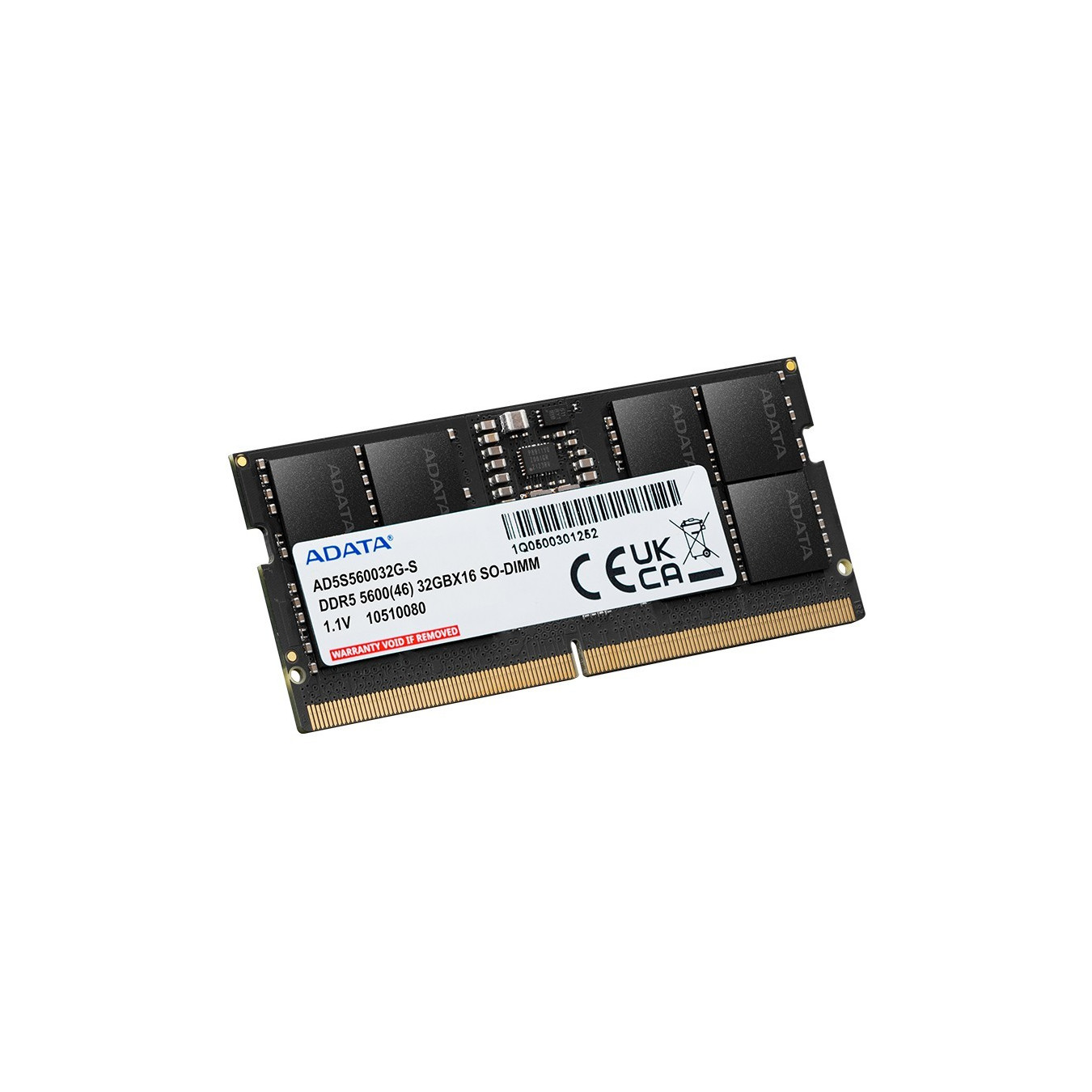 ADATA Premier SO-DIMM - AD5S560016G-S - Black, 16GB DDR5 5600MHz, 262-pin — Buy in Cyprus with Fast Delivery