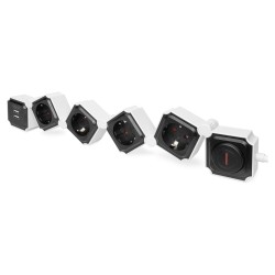 DIGITUS Steckdosenleiste 4x + 2USB. Schalter. Flexibel 1.6m — Buy in Cyprus with Fast Delivery