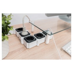 DIGITUS Steckdosenleiste 4x + 2USB. Schalter. Flexibel 1.6m — Buy in Cyprus with Fast Delivery