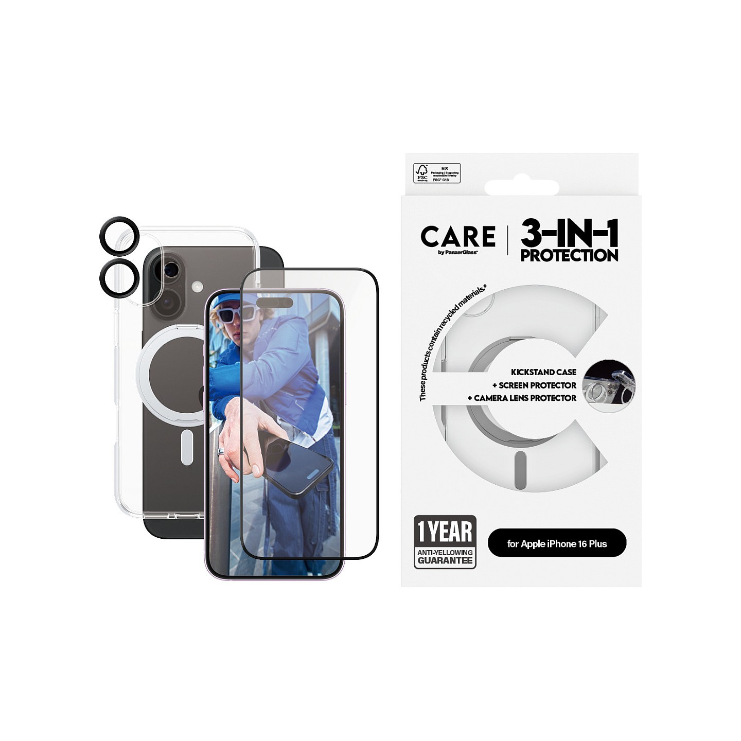 CARE Feature 3-in-1 Ceramic iPhone 16 Plus — Buy in Cyprus with Fast Delivery