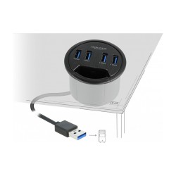 DELOCK 4 Port Tisch-Hub mit 4x SuperSpeed USB Typ-A Port — Buy in Cyprus with Fast Delivery