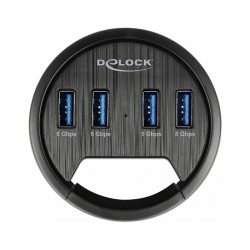 DELOCK 4 Port Tisch-Hub mit 4x SuperSpeed USB Typ-A Port — Buy in Cyprus with Fast Delivery