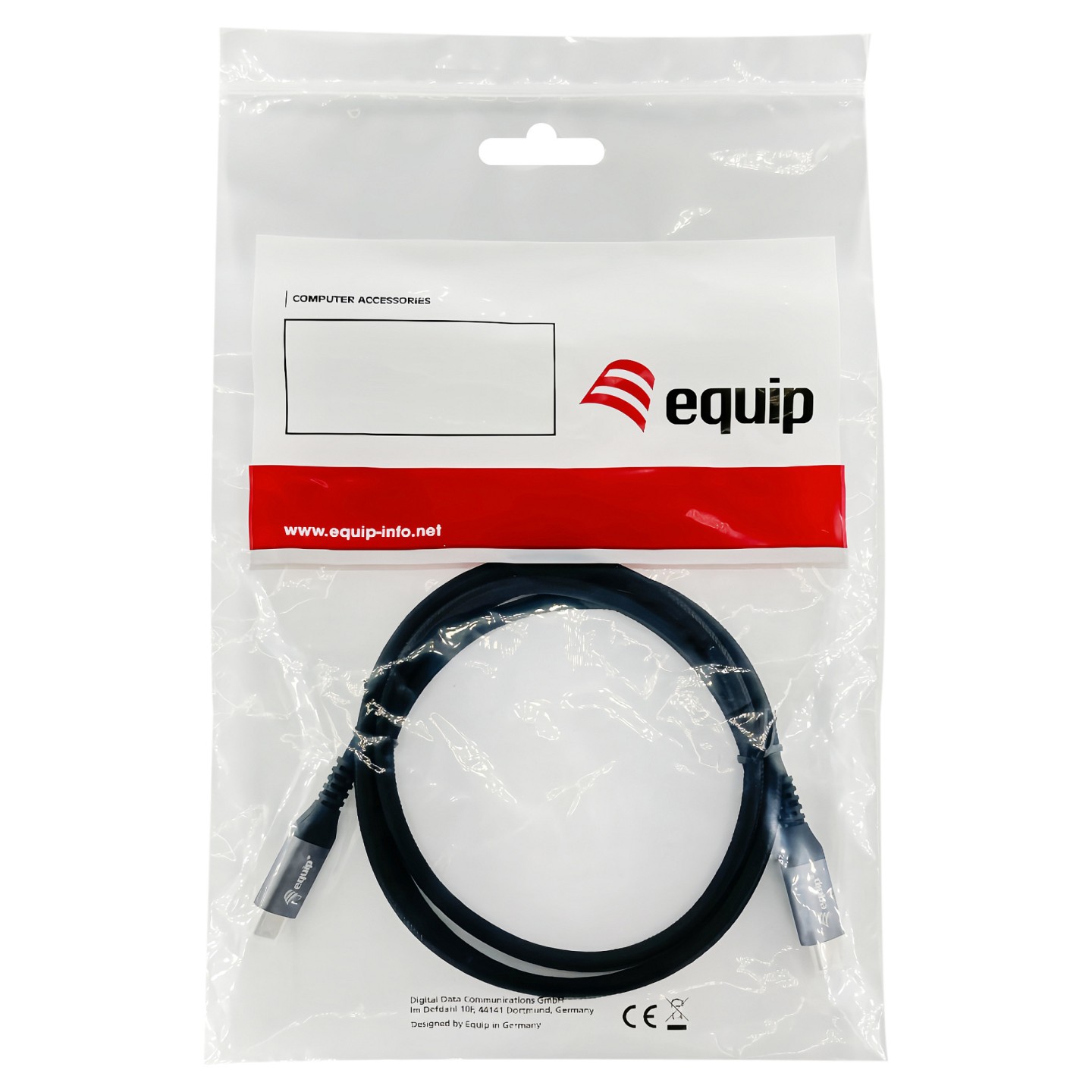 Equip Kabel USB-C 3.2 - to C Verl. St Bu 1.00m 5A 4K 60Hz sw — Buy in Cyprus with Fast Delivery