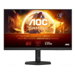 AOC Q27G4XF 27" QHD 180Hz Fast IPS 1ms HDR10 - HDMI 2.0 + DP Height/Adjustable (Boxed) — Buy in Cyprus with Fast Delivery