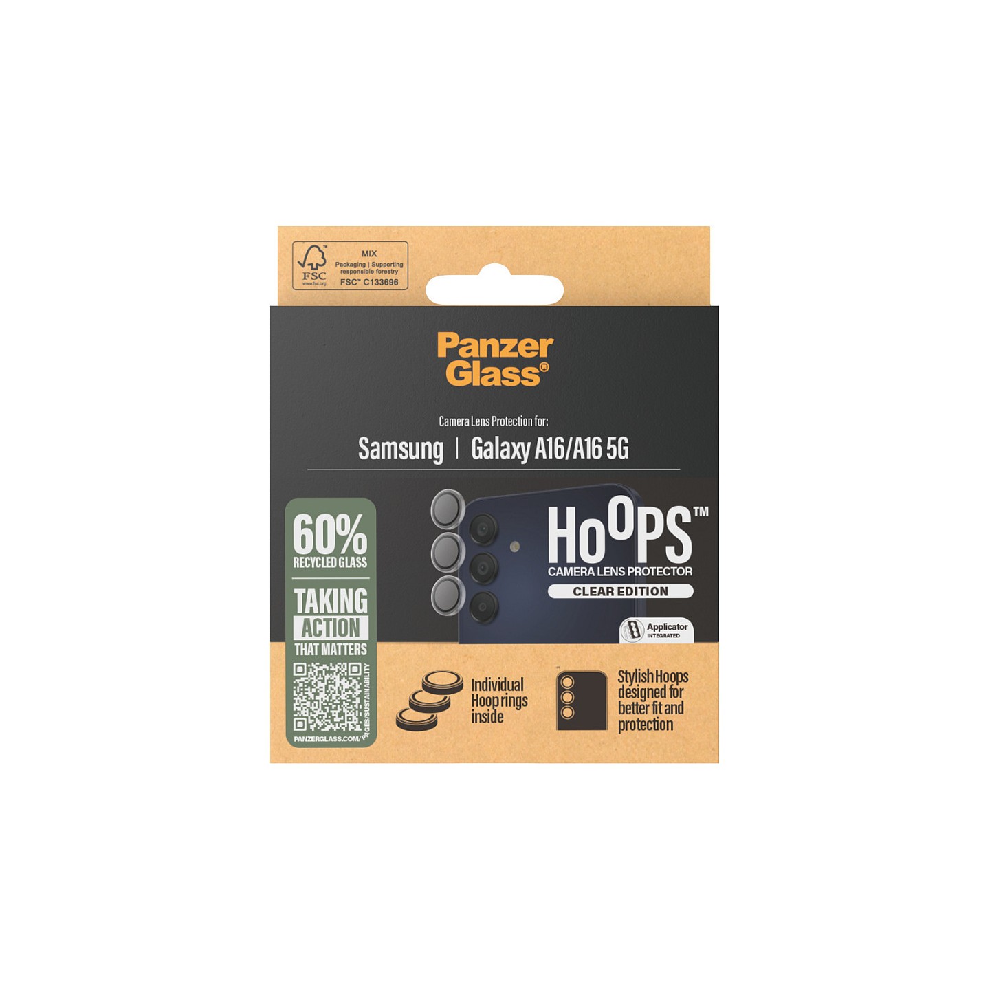 PanzerGlass Hoops Clear Lens Protector Samsung A16 — Buy in Cyprus with Fast Delivery