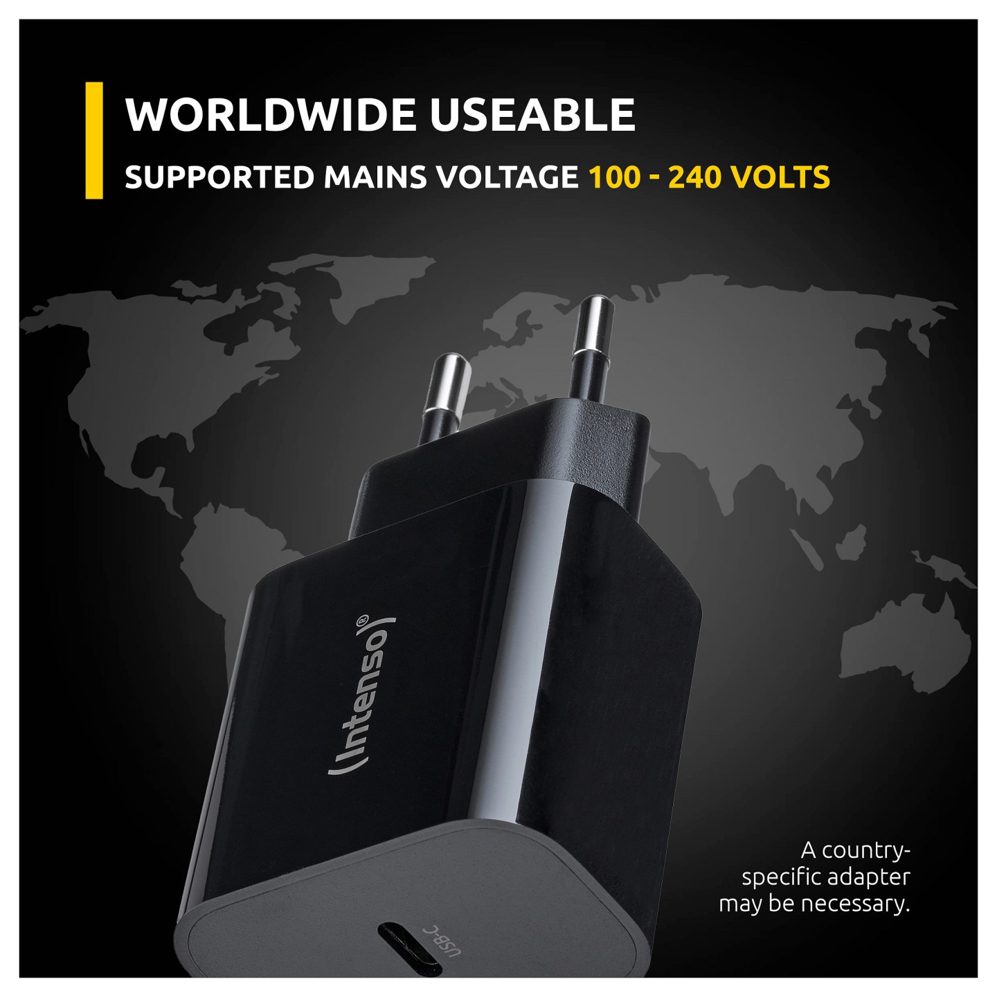 Intenso Power Adapter W20C. Schwarz — Buy in Cyprus with Fast Delivery