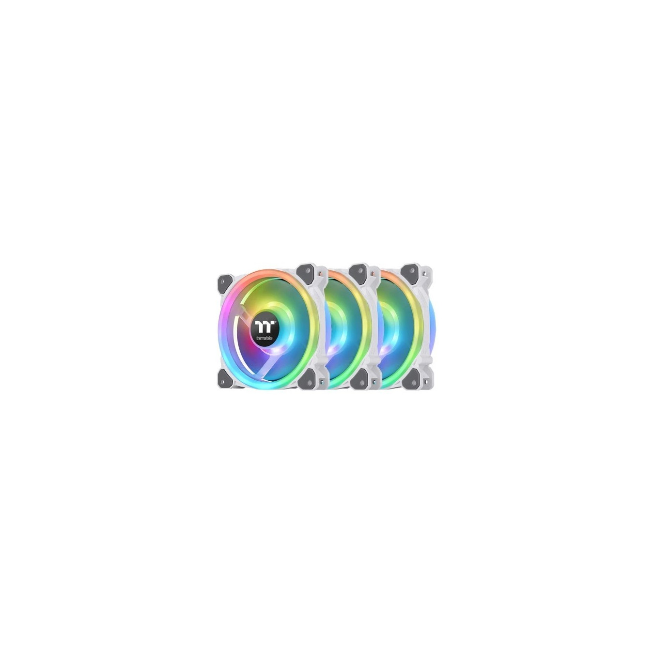 Thermaltake Riing Trio 12 RGB - 120mm White Radiator Fans, 3-Pack, 500-1500 RPM (TT Premium)