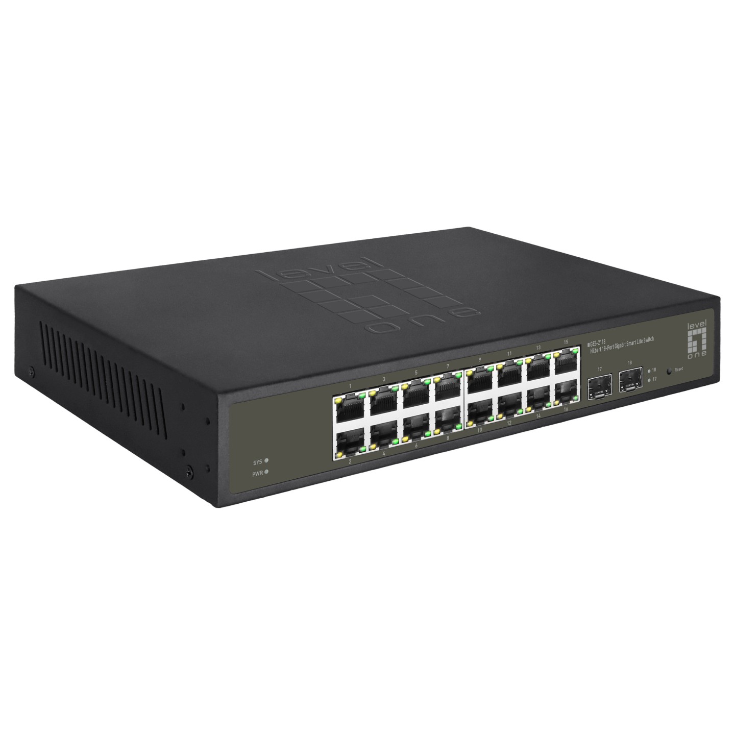 Switch 16x GE GES-2118 2xGSFP 19' Hilbert — Buy in Cyprus with Fast Delivery