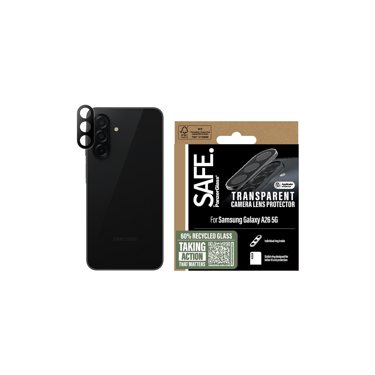 SAFE. Camera Lens Protector Clear Samsung Galaxy A26 5G — Buy in Cyprus with Fast Delivery