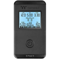 Thermaltake Dr. Power III - Power Supply Tester - Black, LCD Backlight, ATX 24-pin & SATA Support