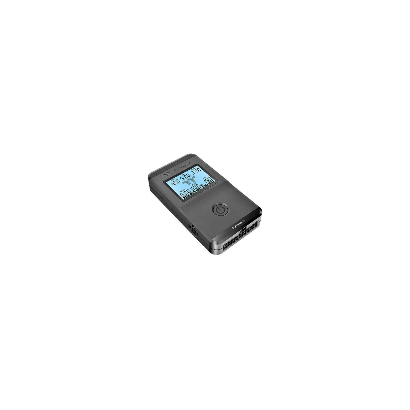 Thermaltake Dr. Power III - Power Supply Tester - Black, LCD Backlight, ATX 24-pin & SATA Support