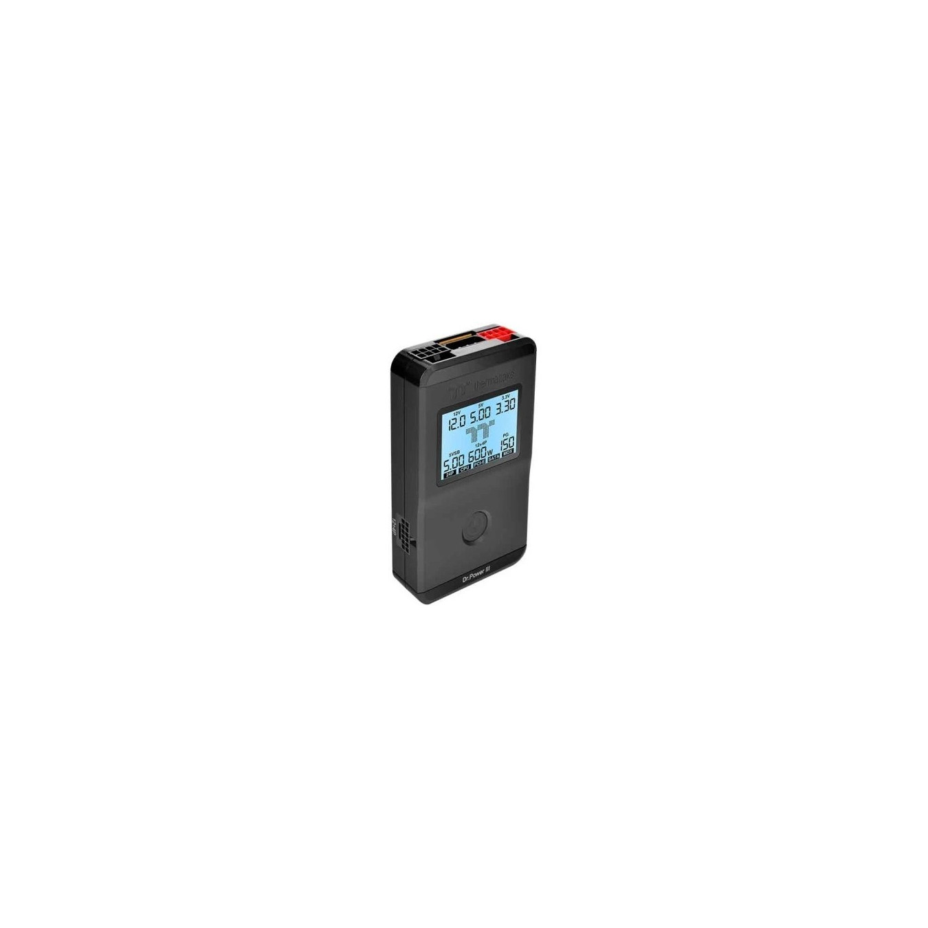 Thermaltake Dr. Power III - Power Supply Tester - Black, LCD Backlight, ATX 24-pin & SATA Support