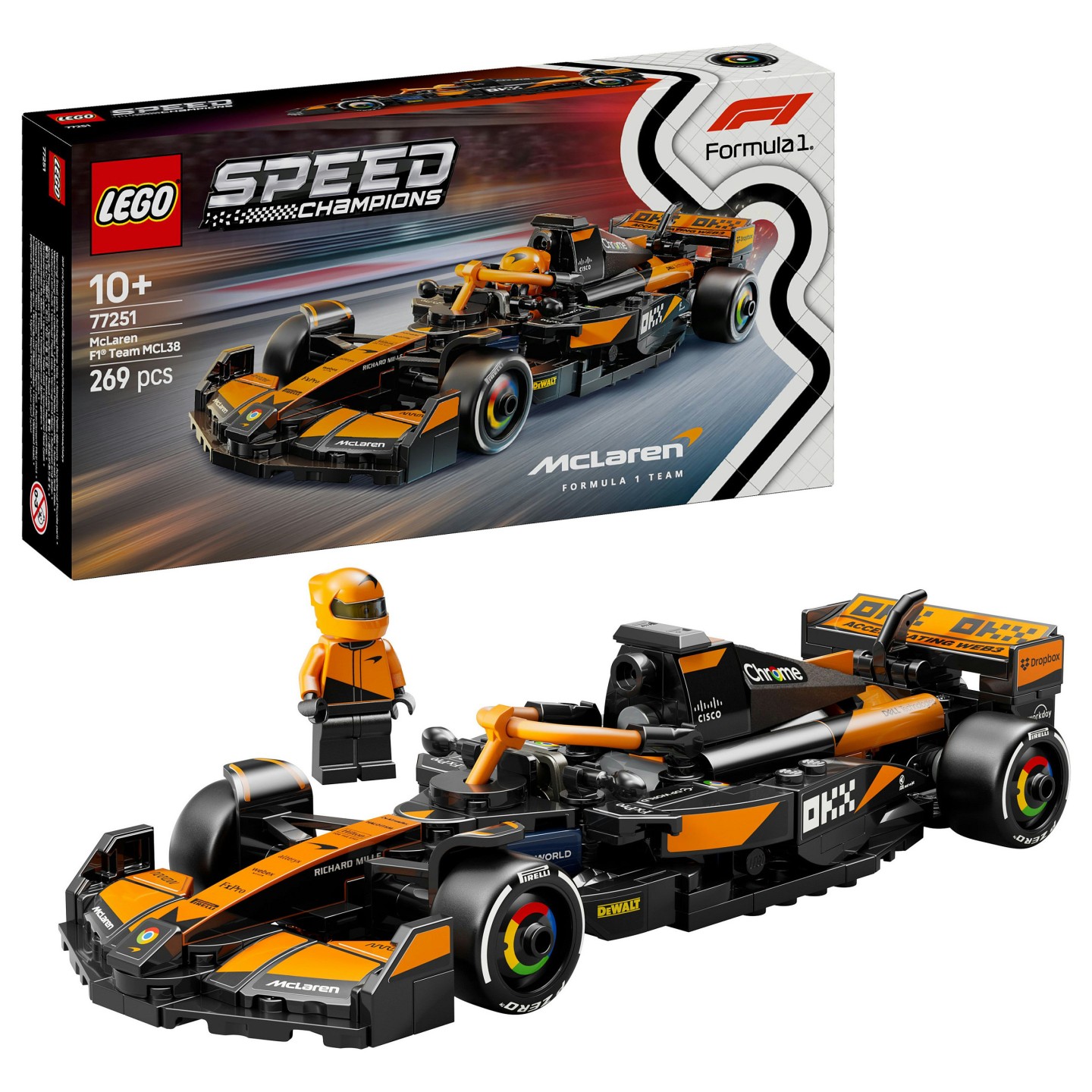 LEGO Speed Champions McLaren F1 Team MCL38 Rennauto 77251 — Buy in Cyprus with Fast Delivery