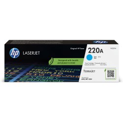 Buy HP 220A W2201A Original Toner Cartridge - Cyan - Up to 1,800 pages in Cyprus, Nicosia, Limassol, Larnaka, Pafos