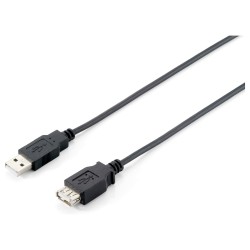 Equip Kabel USB-A 2.0 - to A Verl. St Bu 3.00m 480Mbps sw Polybeutel — Buy in Cyprus with Fast Delivery