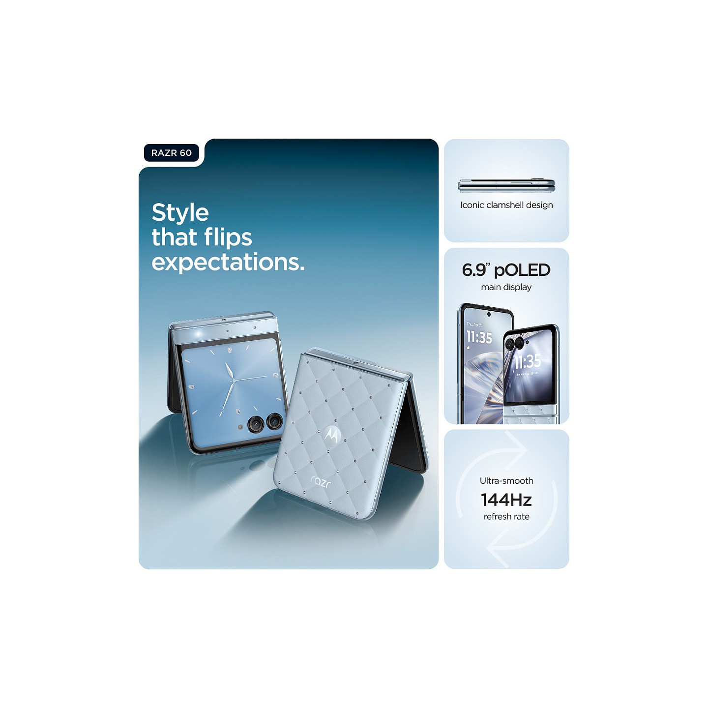 Motorola razr60 + Buds Loop Bundle Swarovski Edtition — Buy in Cyprus with Fast Delivery