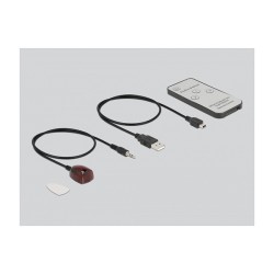 DELOCK S PDIF TOSLINK Switch 3 In 1 Out mit IR-Fernbedienung und USB Stromversorgung — Buy in Cyprus with Fast Delivery
