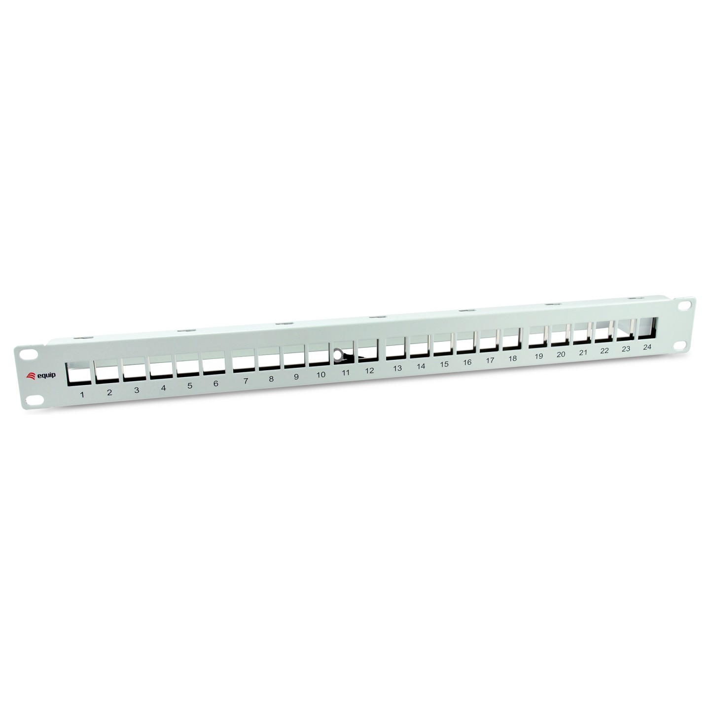 Equip Patchpanel 24x Cat6A 19' FTP 1HE Keystone Montage ws — Buy in Cyprus with Fast Delivery