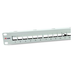 Equip Patchpanel 24x Cat6A 19' FTP 1HE Keystone Montage ws — Buy in Cyprus with Fast Delivery
