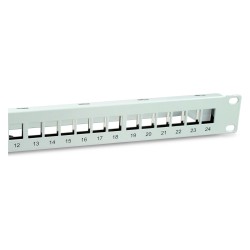 Equip Patchpanel 24x Cat6A 19' FTP 1HE Keystone Montage ws — Buy in Cyprus with Fast Delivery