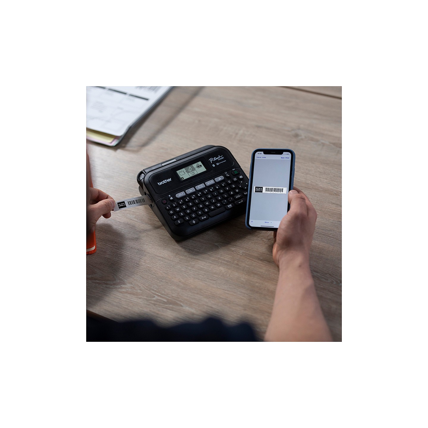 Brother P-touch PT-D460BTVP Desktop Beschriftungsgerät USB Bluetooth mit Koffer — Buy in Cyprus with Fast Delivery