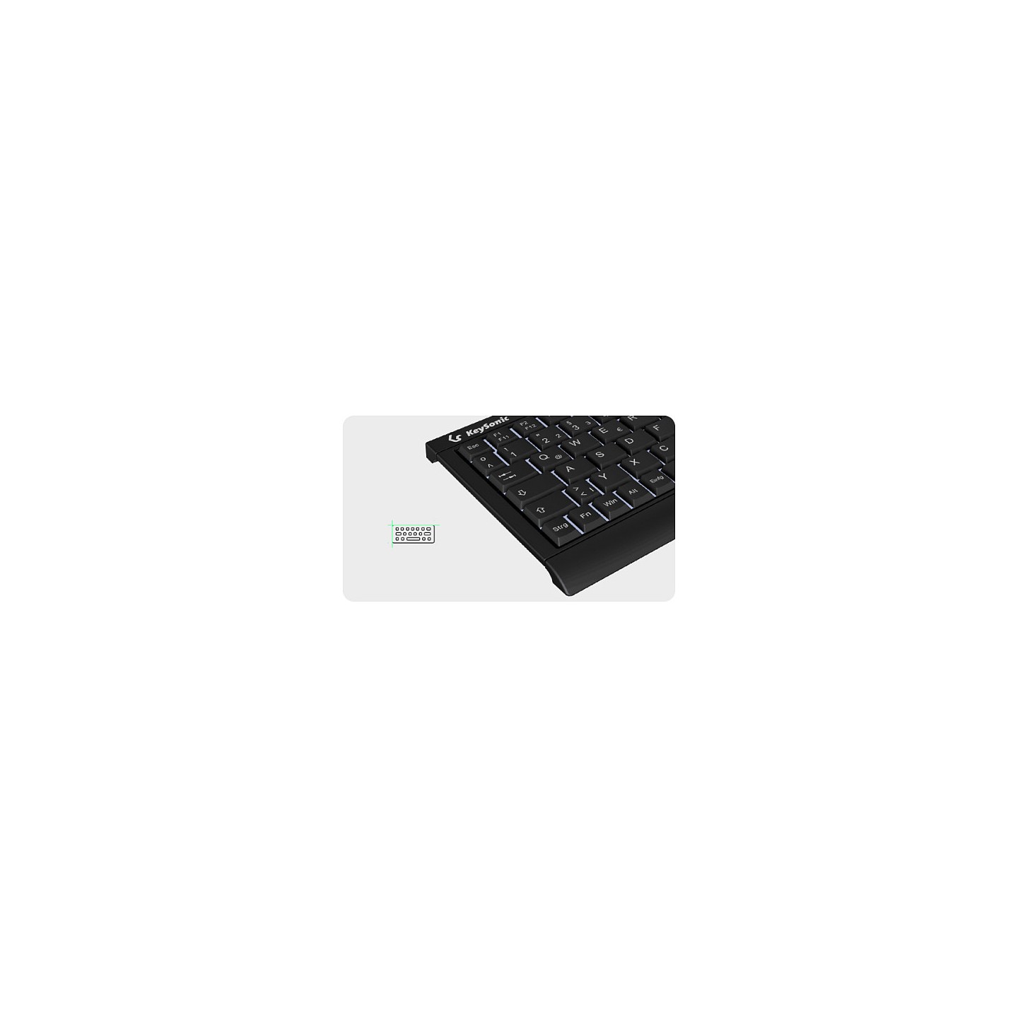 KeySonic KSK-3011ELC (DE) Super-Mini mit Nummernblock sw — Buy in Cyprus with Fast Delivery