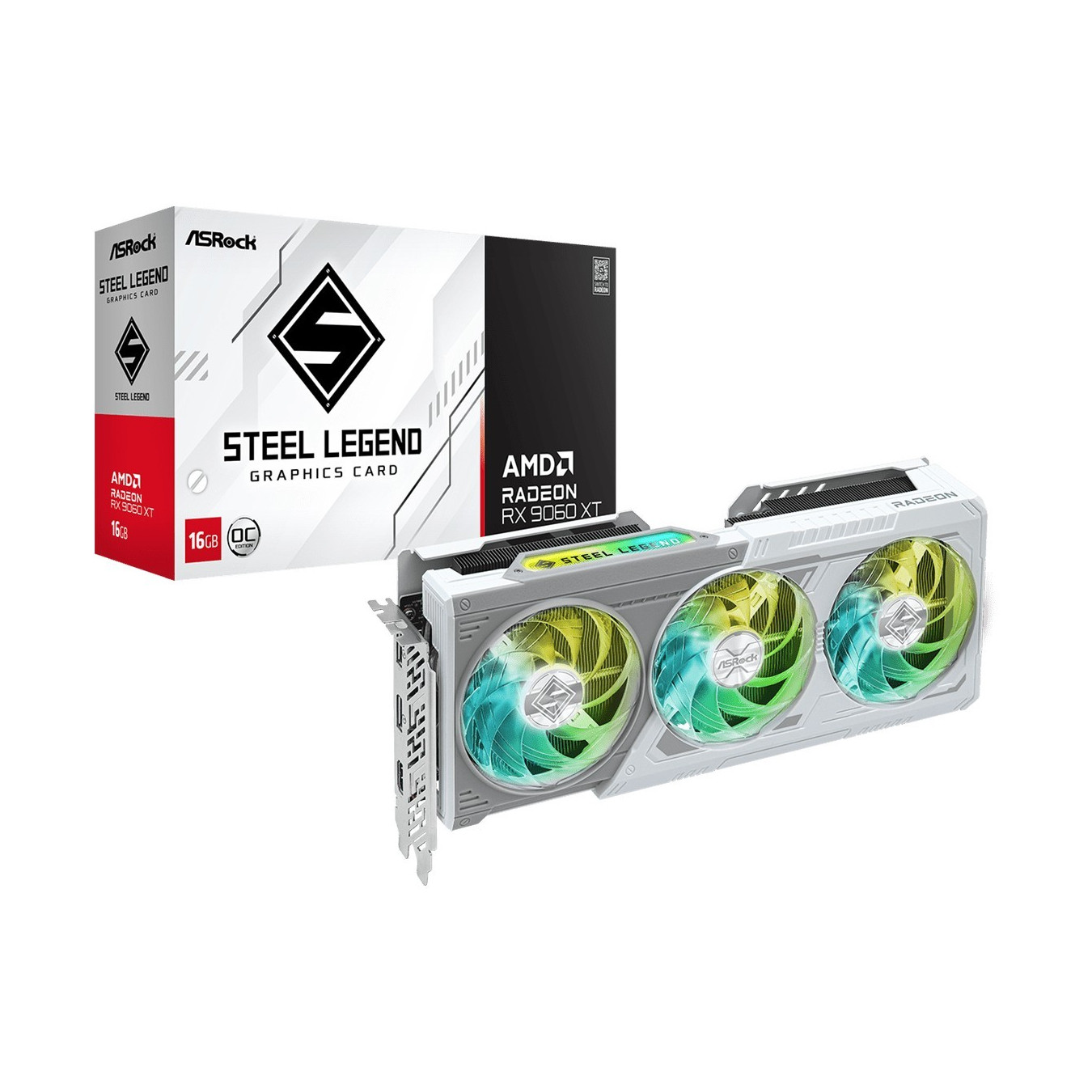 ASRock Radeon RX 9060 XT Steel Legend OC – 16GB GDDR6 Graphics Card | Armenius Store