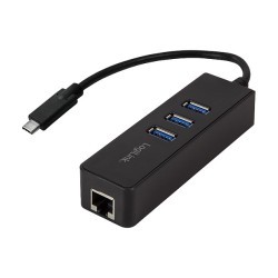 Logilink Adapter USB 3.0 TypC zu1x RJ45u. 3x USB3.0 Typ A — Buy in Cyprus with Fast Delivery