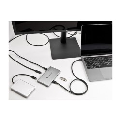 DELOCK Thunderbolt 4 Hub 3 Port mit zustzlichem SuperSpeed USB 10Gbps Typ-A Port - 8K — Buy in Cyprus with Fast Delivery