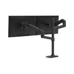 Ergotron LX - Befestigungskit (Doppelarm. hohe Säule) - für 2 LCD-Displays - mattschwarz - Bildschirmgröße: bis zu 10...