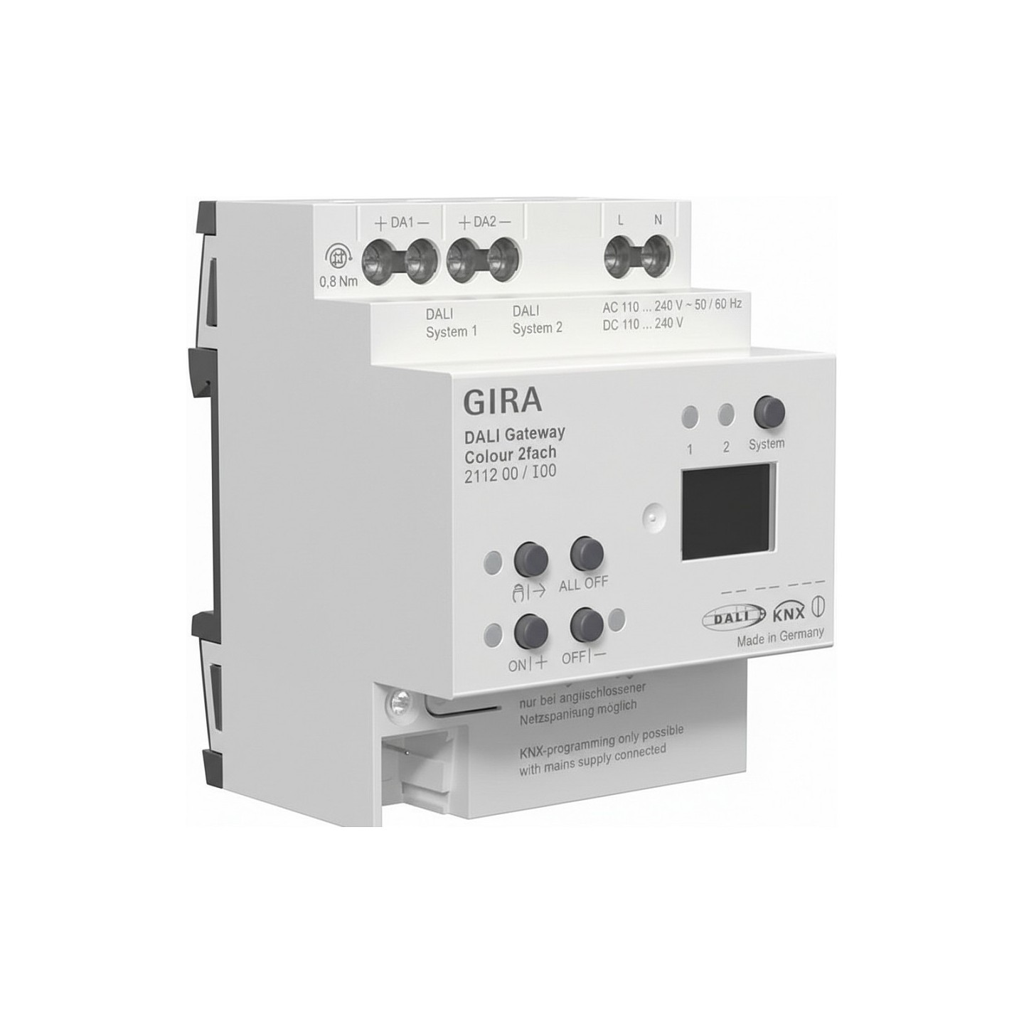 GIRA 211200 DALI Gateway Colour 2f REG KNX Secure — Buy in Cyprus with Fast Delivery
