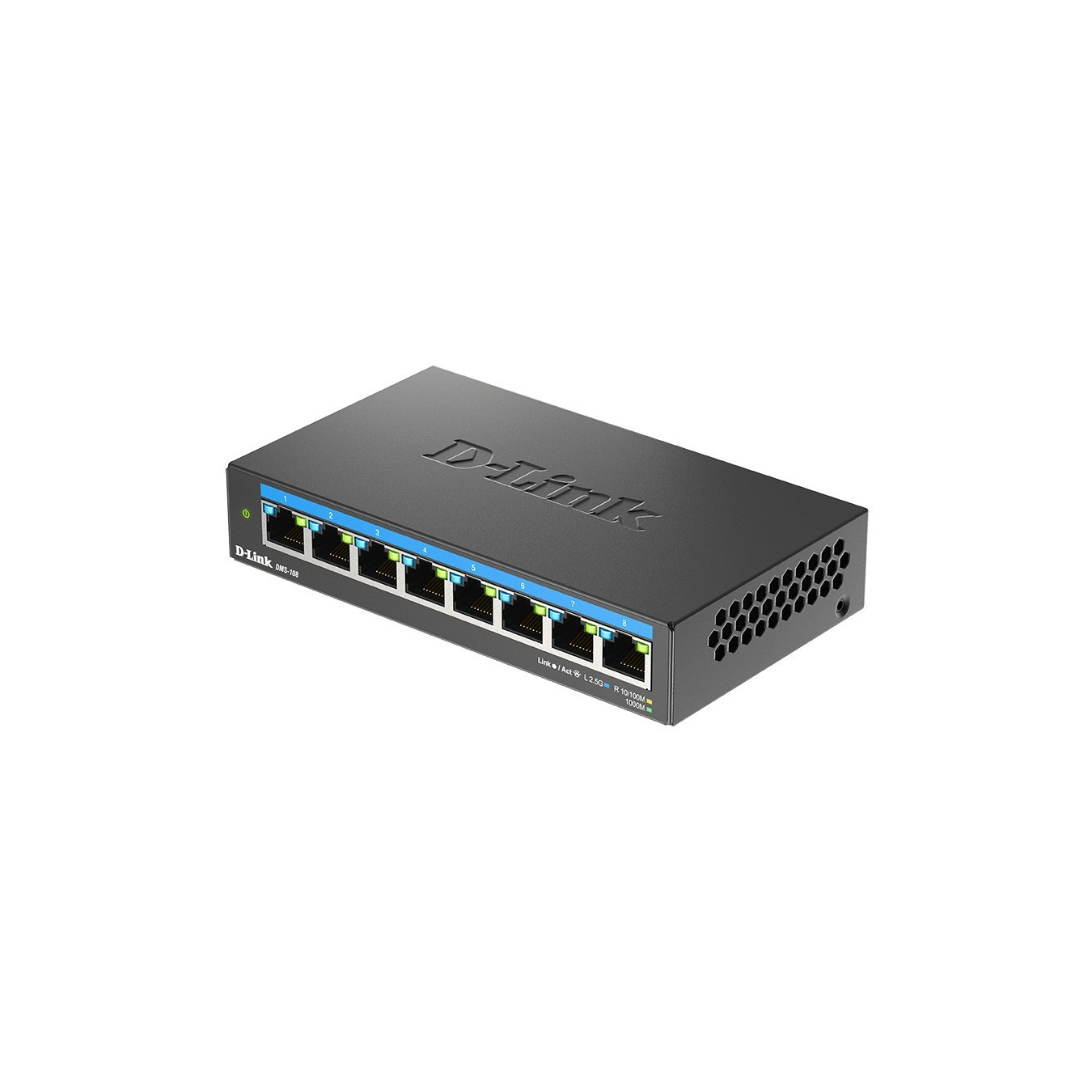 D-Link DMS-108 - 8-Port 2.5G Multi-Gig Unmanaged L2 Desktop Switch - Black — Buy in Cyprus with Fast Delivery