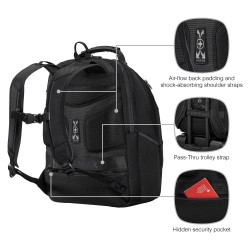 WENGER Legacy Black Series 40.64cm 16Zoll Laptop Backpack Black — Buy in Cyprus with Fast Delivery