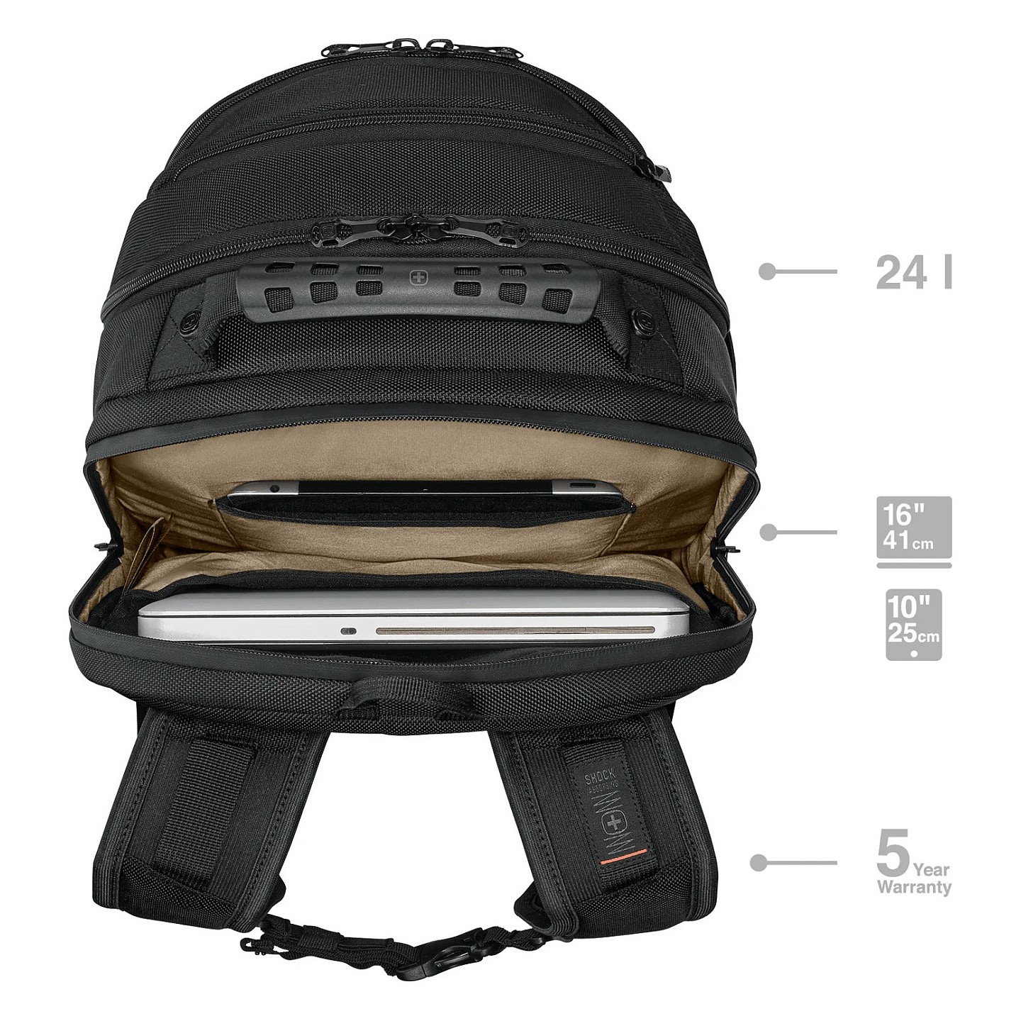 WENGER Legacy Black Series 40.64cm 16Zoll Laptop Backpack Black — Buy in Cyprus with Fast Delivery